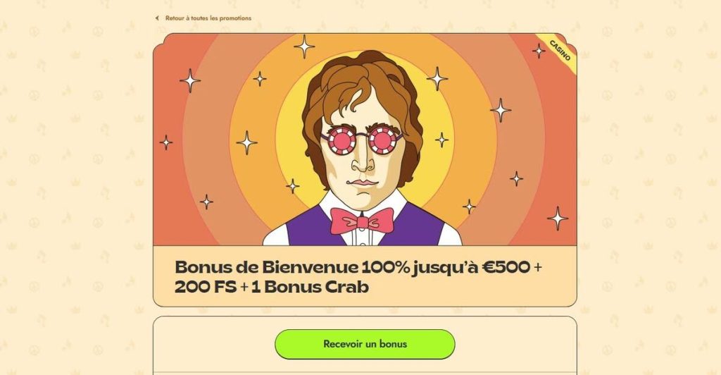 bonus bienvenue vinyl casino