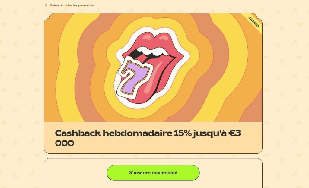 cashback vinyl casino